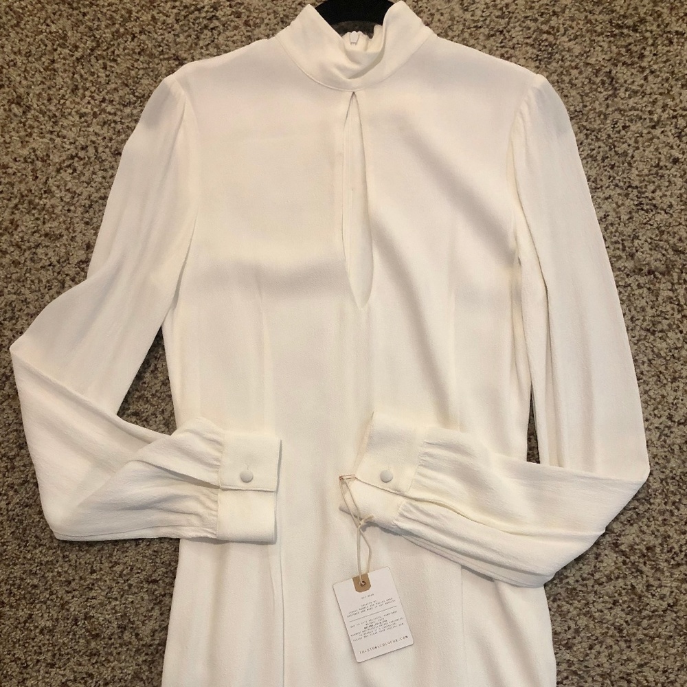 NEW Stone Cold Fox Victoria Dress, White (M)